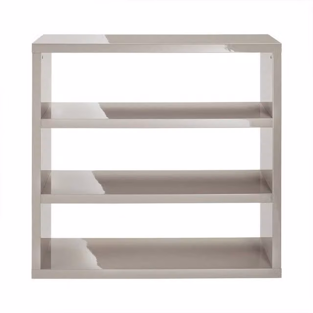 LPD Home Puro High Gloss Bookcase in Stone