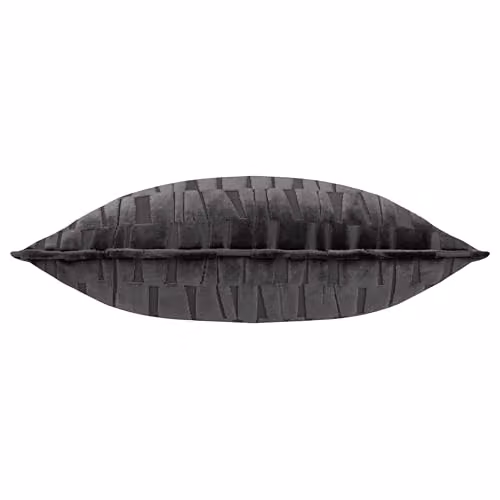 Paoletti Manhattan Charcoal Grey Velvet Geometric Decorative Cushion, W/D/H: 50 x 50 x 50 cm – 2