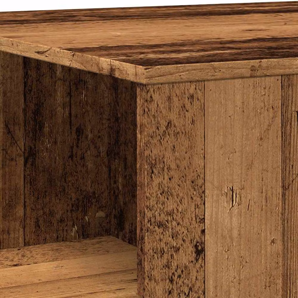 Berkfield Home Durable Rustic Coffee Table in Brown, W/D/H: 90 x 67 x 33 cm – 3