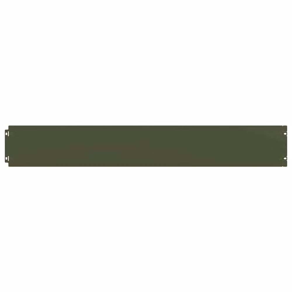 Berkfield Home Lawn Edgings, 10 Pieces, Olive Green, Cold-rolled Steel, 15 x 103 cm – 3