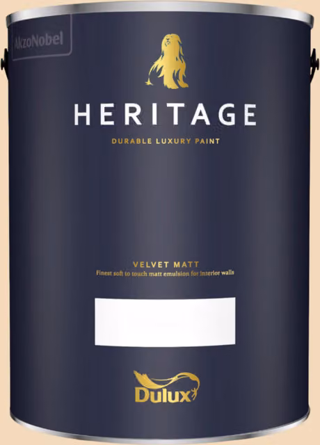 Dulux Trade Heritage Matt Dispersion Paint, Cream, 5 l