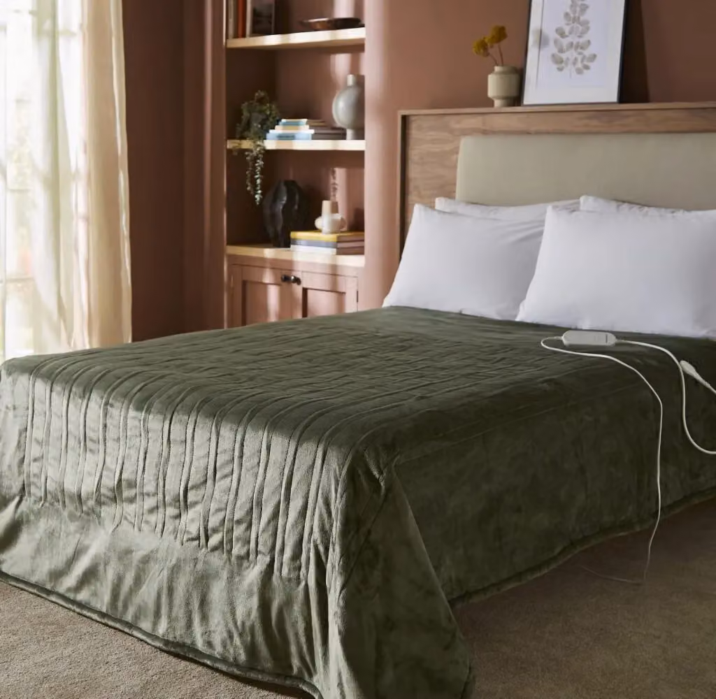 Morphy Richards EverCosy Large Fleece Electric Heated Throw, Green, W/D/H: 200 x 180 cm – 6