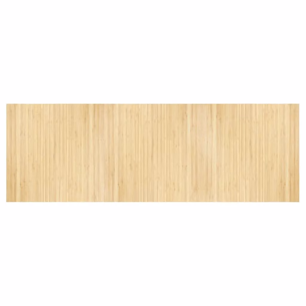 Berkfield Home Rectangular Bamboo Rug in Beige, W: 100 cm, L: 300 cm – 1