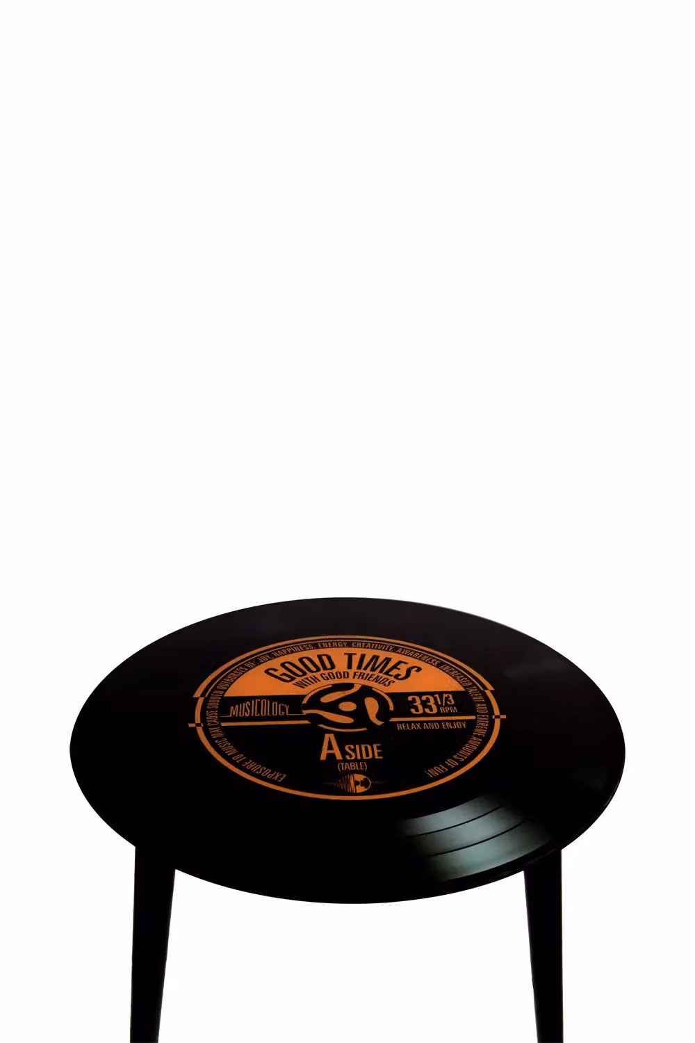 Harvey Makin Good Time Record Table in Black, W/D/H: 40 x 40 x 40 cm – 2