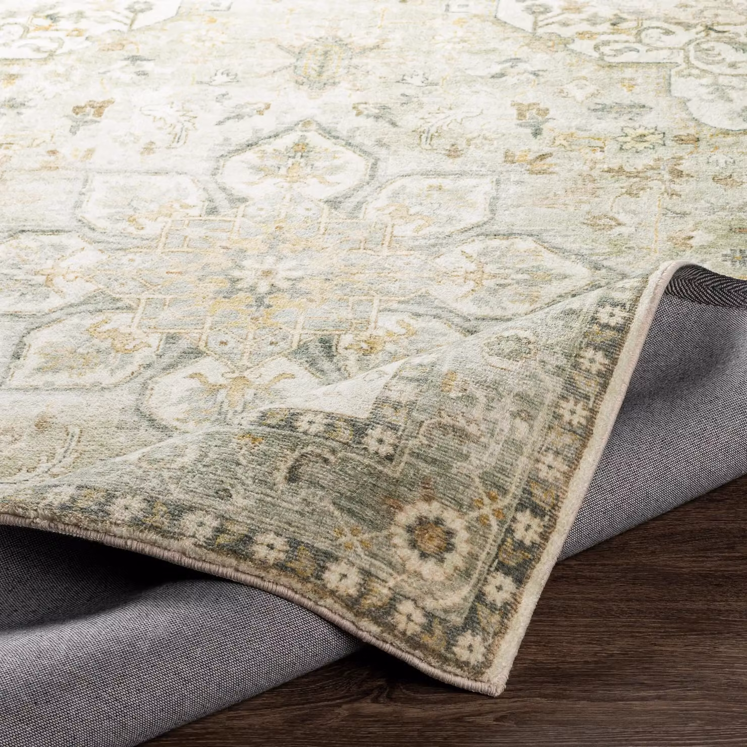 Livabliss Erin Blue Traditional Boho Living and Dining Rug, W: 200 cm, D: 275 cm – 3