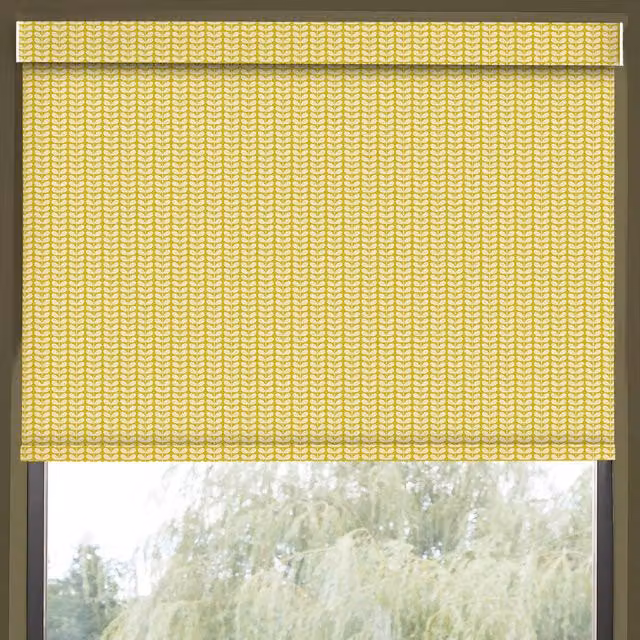 Orla Kiely Tiny Stem Translucent Made to Measure Roller Blind in Yellow