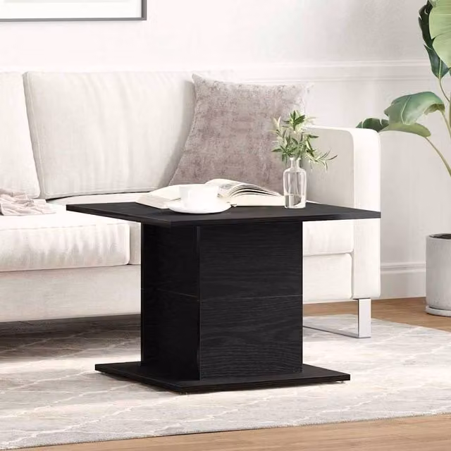Berkfield Home Elegant Square Coffee Table in Black Oak, W/D/H: 55.5 x 55.5 x 40 cm – 1