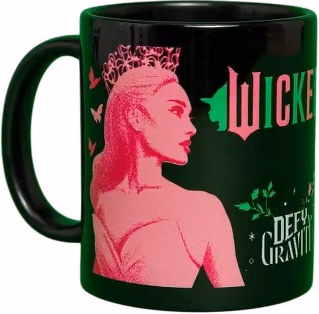 Wicked Defy Gravity Ceramic Mug, Black, 312 ml