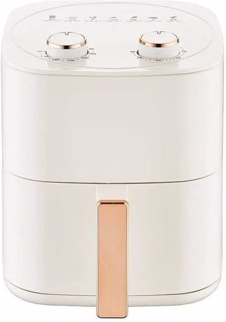 NESTLUNE Manual Hot Air Fryer Cooker in White, W/D/H: 100 x 15 x 15 cm
