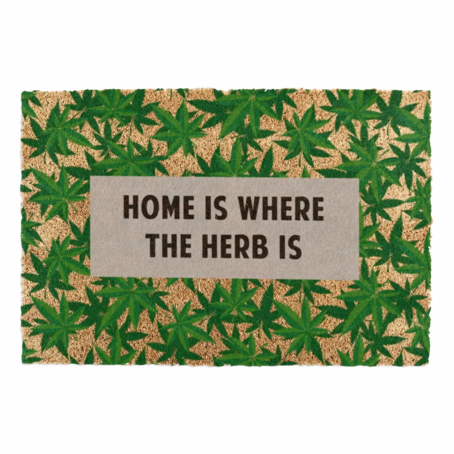 Artsy Mats Home Is Where The Herb Is Doormat, Brown, W: 90 cm, D: 60 cm – 2