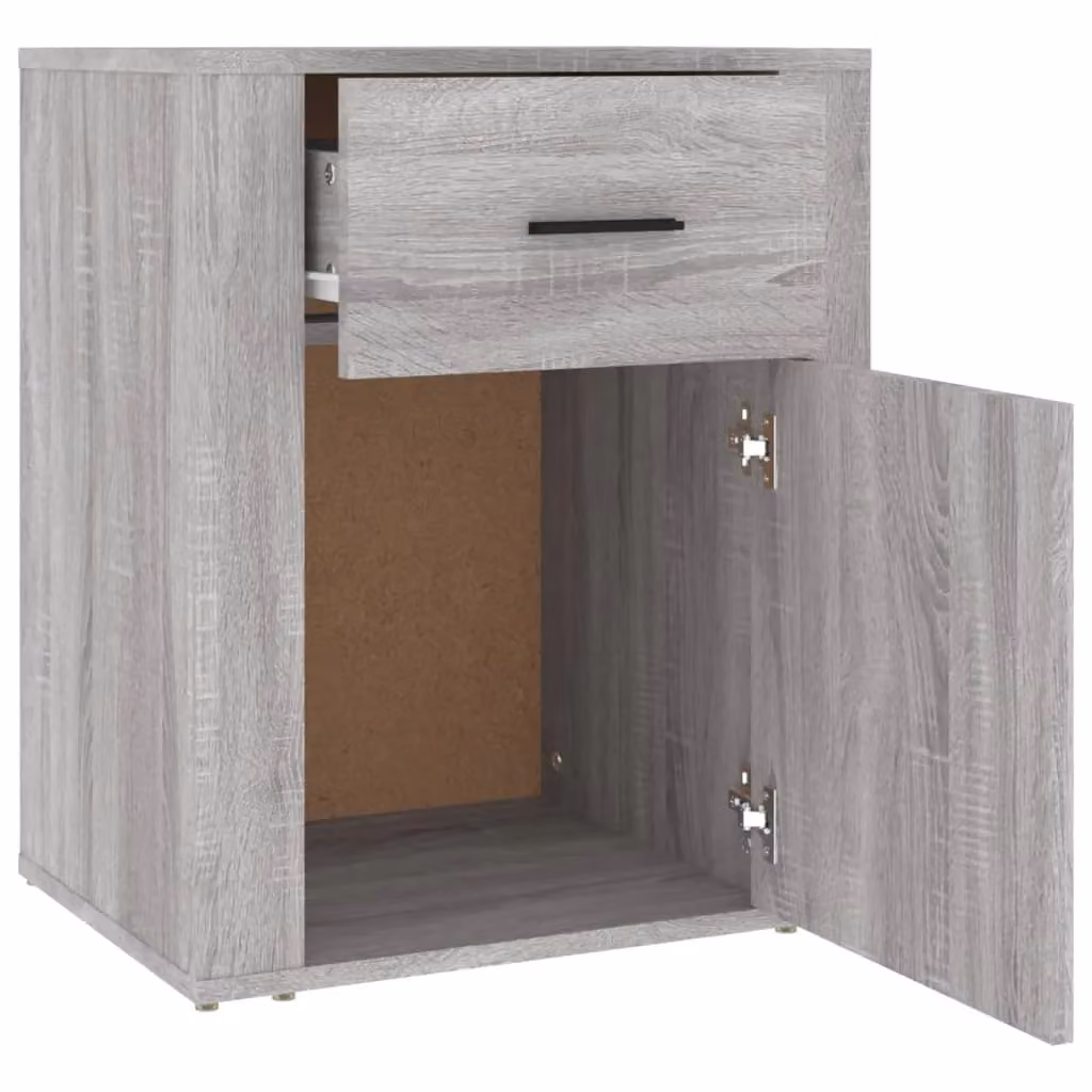 Berkfield Home Bedside Cabinet in Grey Sonoma, W/D/H: 50 x 36 x 60 cm – 3