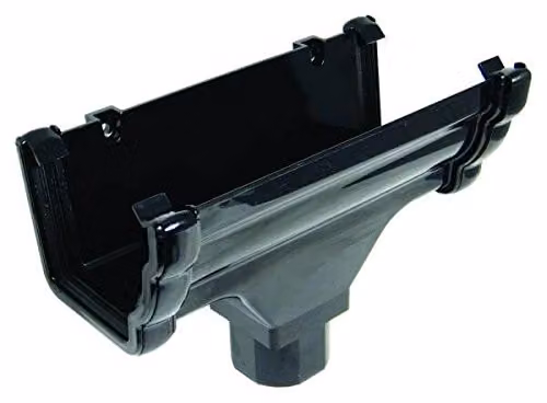 FloPlast Niagara Black PVC-U Running Outlet – 1
