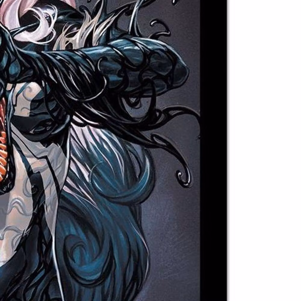 Marvel Venom Black Cat Vol 1 Framed Paper Poster in Grey and Black – 2