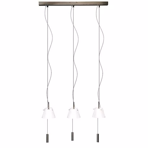 Netlighting Linea Verdace Virgin 3 Light Straight Bar Pendant Ceiling Light in Bronze