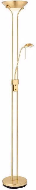 Netlighting Rome Mother & Child Floor Lamp in Satin Brass and Opal Glass