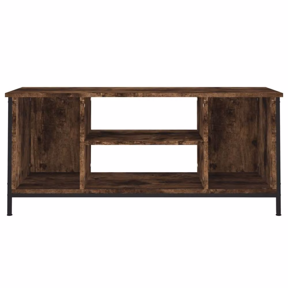 Berkfield Home Smoked Oak TV Cabinet in Brown, W/D/H: 102 x 35 x 45 cm – 4