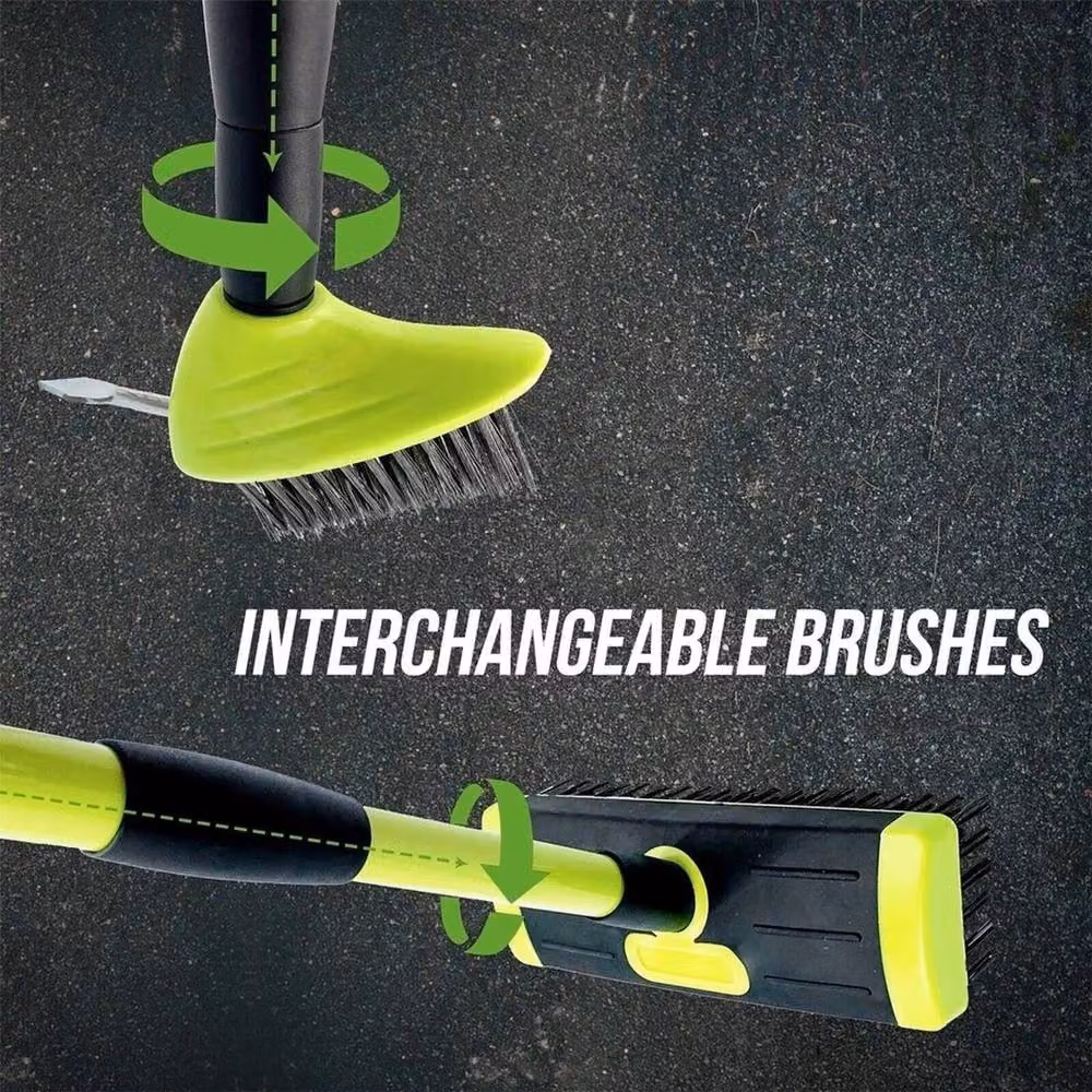 SPETLEK Green Garden Patio Cleaner Weed Brush and Moss Scraper Broom – 2