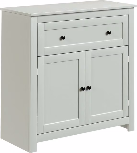 HOMCOM Modern Green Sideboard Storage Cabinet with Adjustable Shelf, Drawer and Double Doors – 1