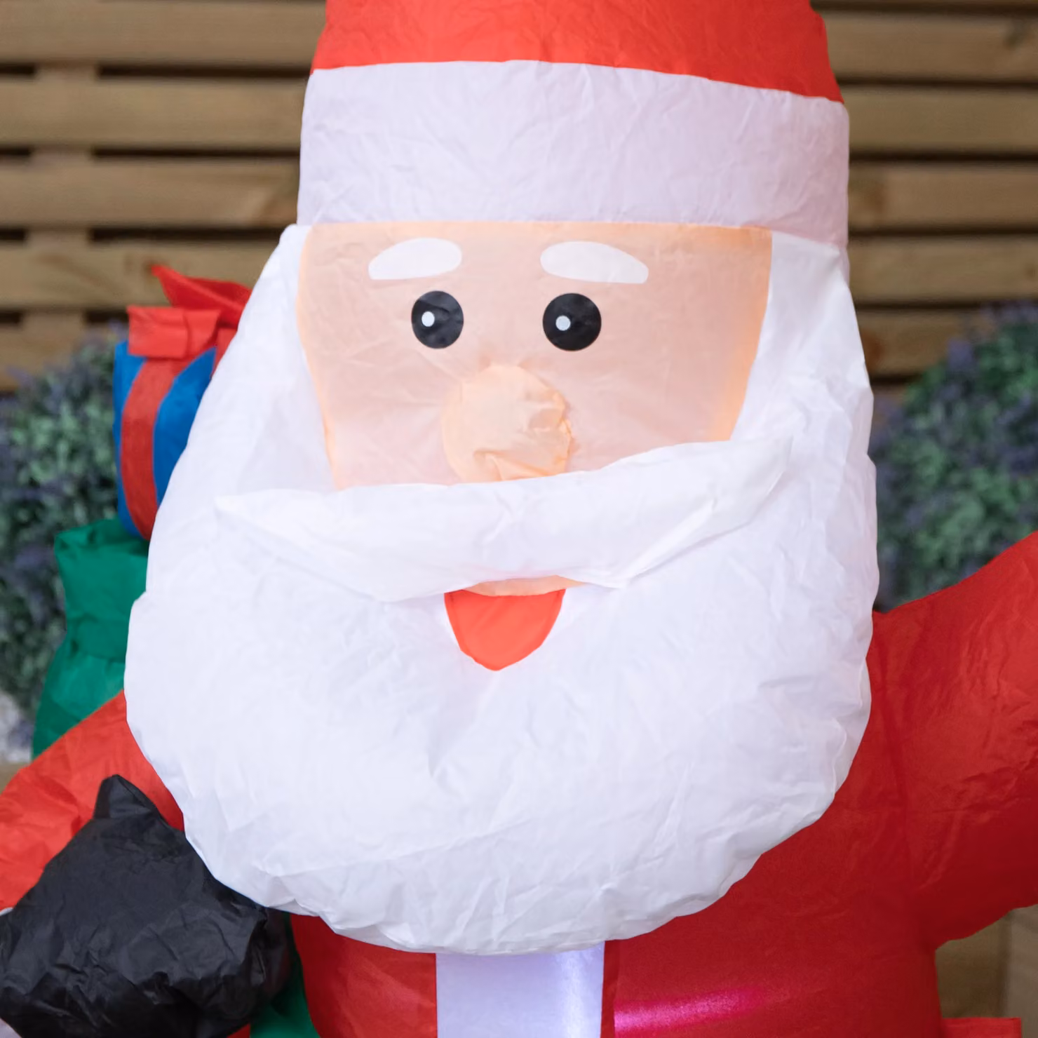 Samuel Alexander Red Light Up Standing Santa Inflatable Christmas Decoration with LEDs, Height: 120 cm – 2