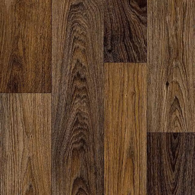 Granero Brown Wood Look Vinyl Flooring Sheet, Thickness: 2.8 mm, W/D/H: 400 x 400 cm