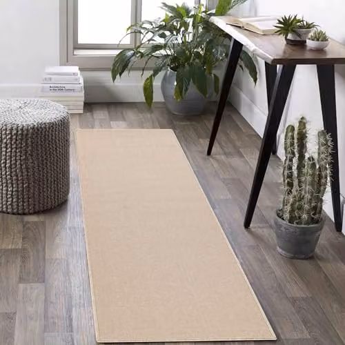 Desire Rugs Plain Modern Rectangular Living Room Area Rug, Beige, W: 160 cm, L: 230 cm – 2