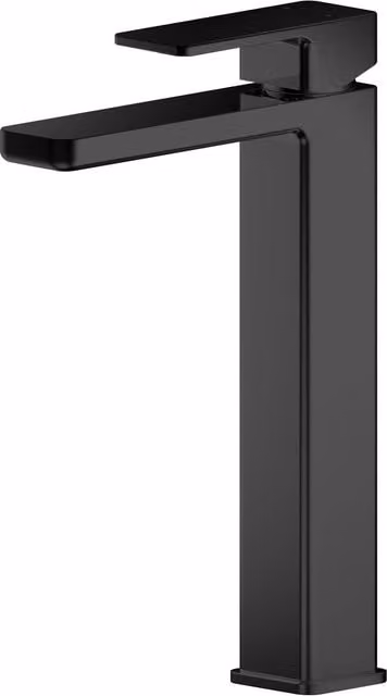 Balterley Square High Rise Mono Basin Mixer Tap in Matt Black
