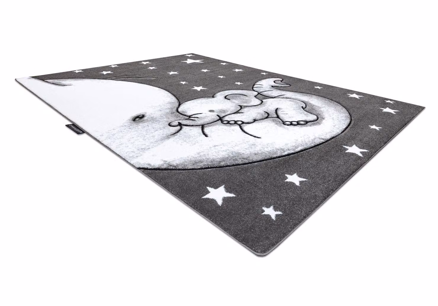 RugsX Petit Grey Kids Motif Rectangular Rug, W: 160 cm, L: 220 cm – 3