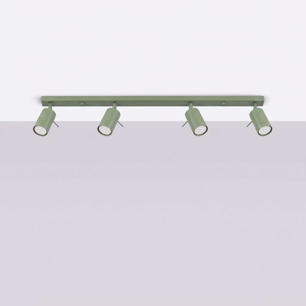 Sollux Lighting Modern Minimalist Ring Ceiling Lamp in Pale Green, W/D/H: 80 x 16 x 6 cm – 2