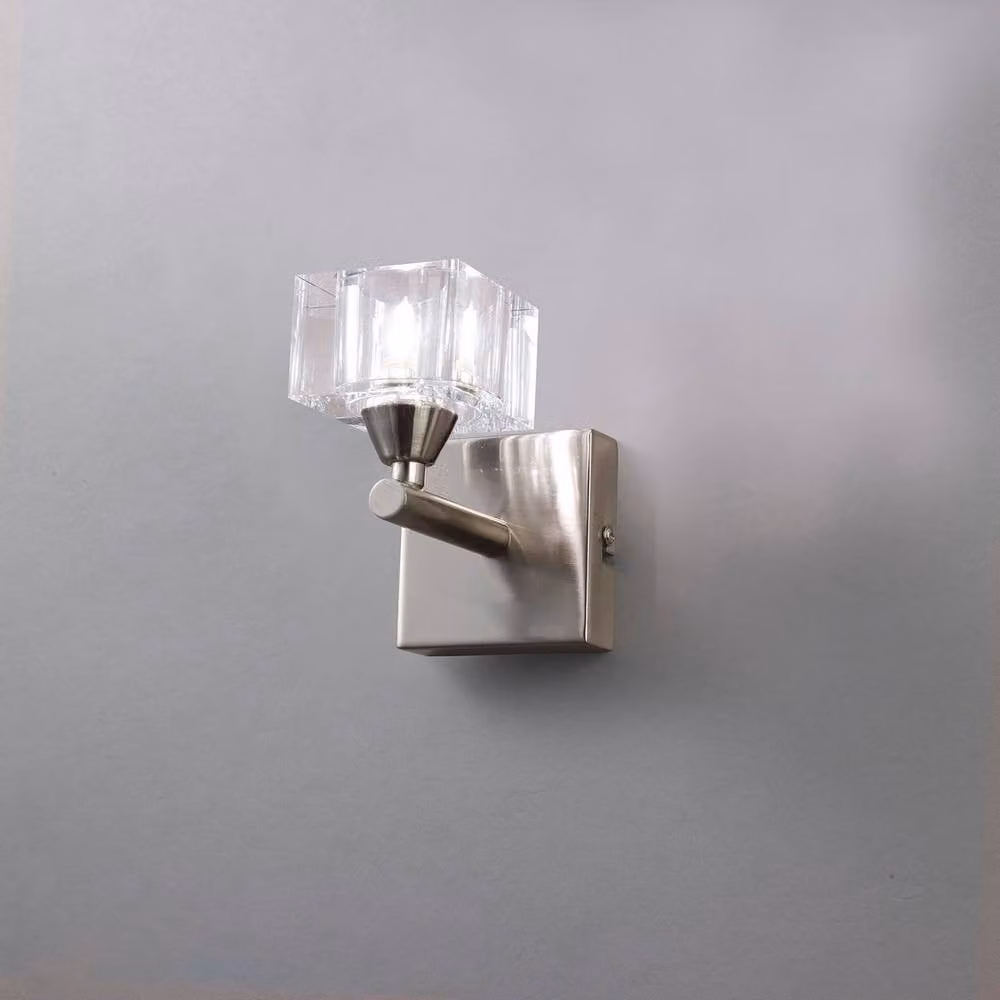 Netlighting Cuadrax Modern Wall Lamp with G9 Socket in Grey and Silver – 2