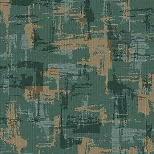 Holden Decor Abstract Geometric Green Wallpaper with Metallic Painting Texture