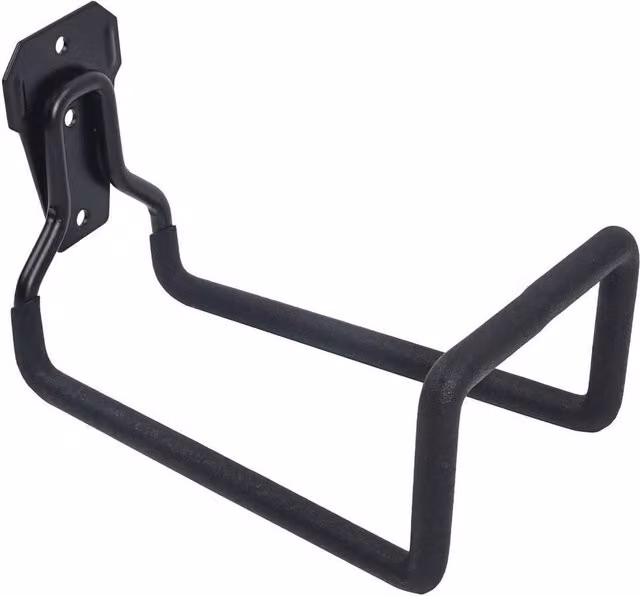 Kelvenix 2-Pack Metal Wall Mounted Garden Hose Pipe Hanger Holder in Black, Width: 100 cm – 1