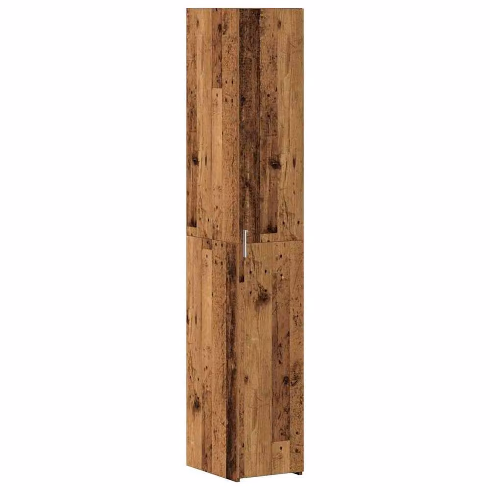 Berkfield Home Old Wood Highboard in Brown, W/D/H: 30 x 42.5 x 185 cm – 3