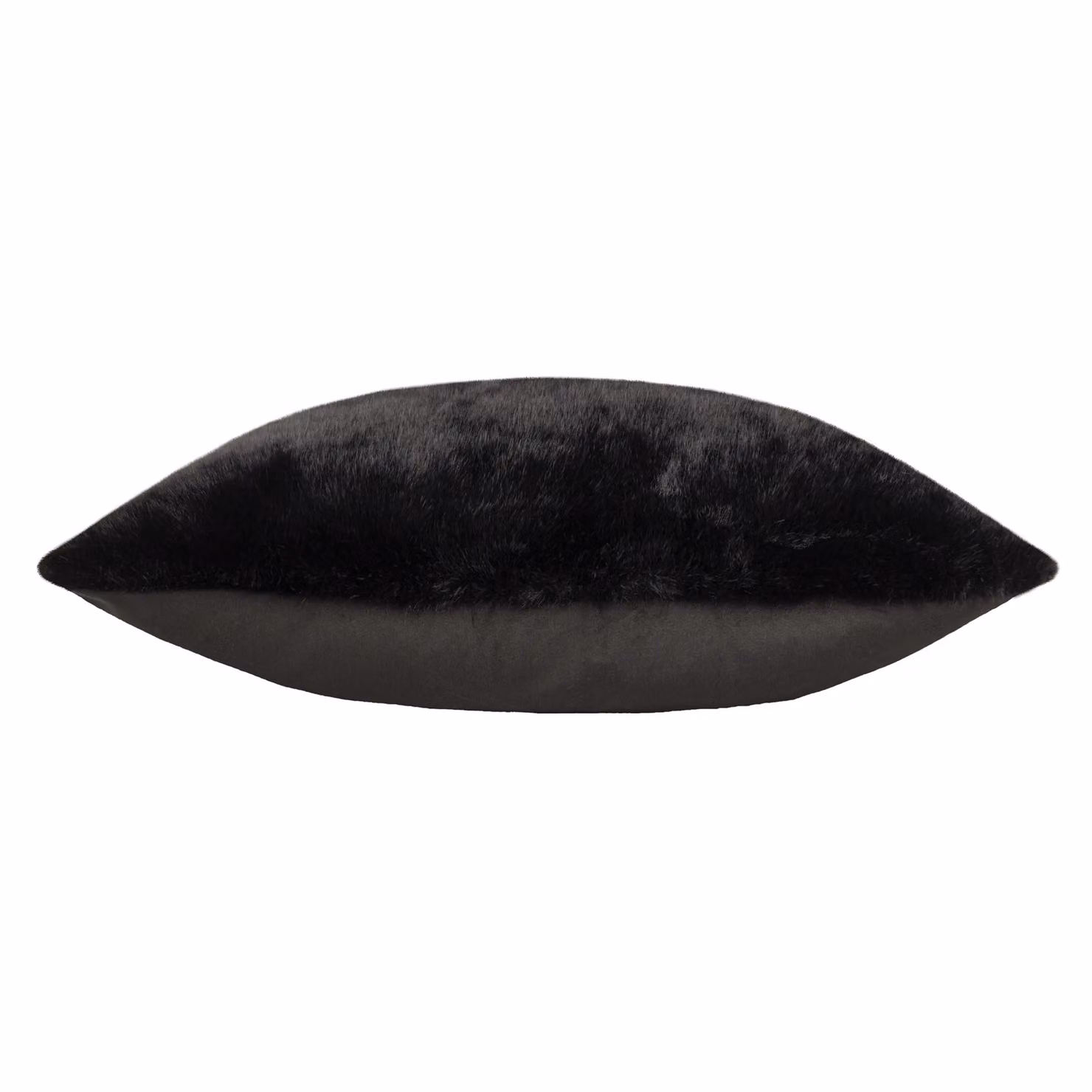 Paoletti Stanza Faux Fur Square Cushion in Black, W/D/H: 55 x 55 x 55 cm – 3