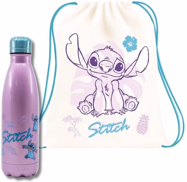 Stitch Leakproof Lunch Set with 750 ml Stainless Steel Bottle in Purple – 1