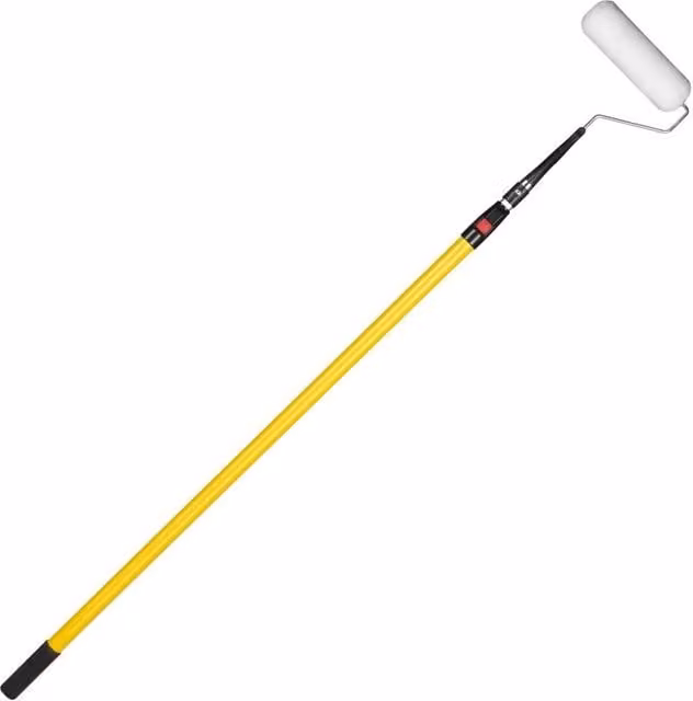 VOGREX 9 Inch Telescopic Paint Roller Extension Pole, 1.6-2.6m, Yellow