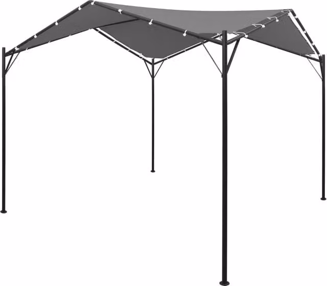 Berkfield Home Anthracite and Black Gazebo W/D: 400 x 400 cm – 1
