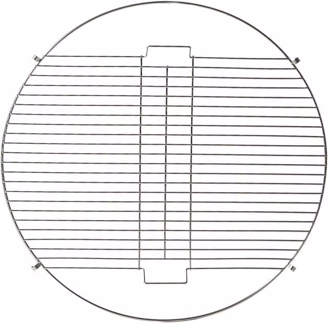 Harbour Housewares Grey Metal Fire Pit BBQ Grill with Steel Mesh Cooking Grill, Diameter: 72.5 cm – 1