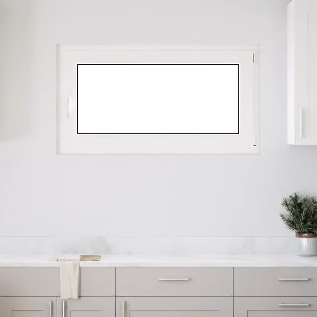 Berkfield Home RISOR Basement Tilt and Turn Window, White, W: 110 cm, H: 50 cm