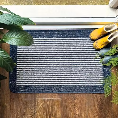 My Mat Stain Resistant Navy Stripe Runner, W: 67 cm, L: 100 cm – 2