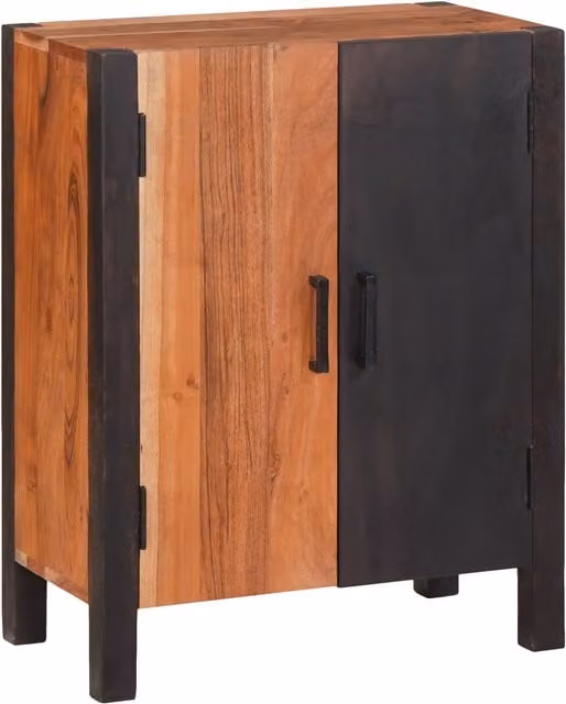 Berkfield Home Modern Brown Solid Acacia Wood Buffet and Sideboard, W/D/H: 55 x 30 x 75 cm