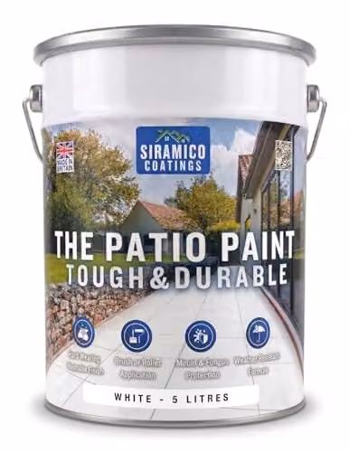 SIRAMICO COATINGS The Patio Paint, White, 5 l – 1