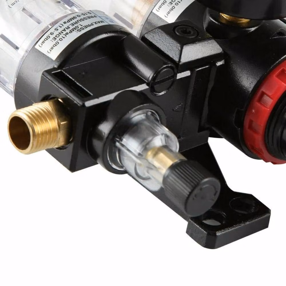 SPETLEK Air Compressor Oil Lubricator and Water Separator Trap Filter in Black, W/D/H: 100 x 40 x 40 cm – 5