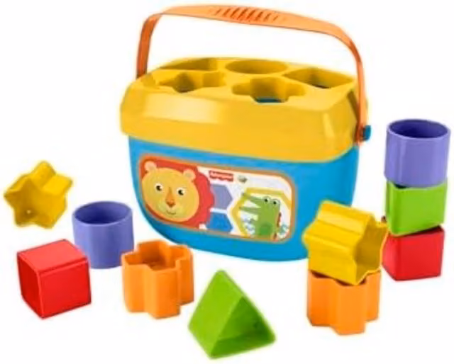 Fisher-Price Baby First Chunky Blocks Shape Sorter in Multicolour