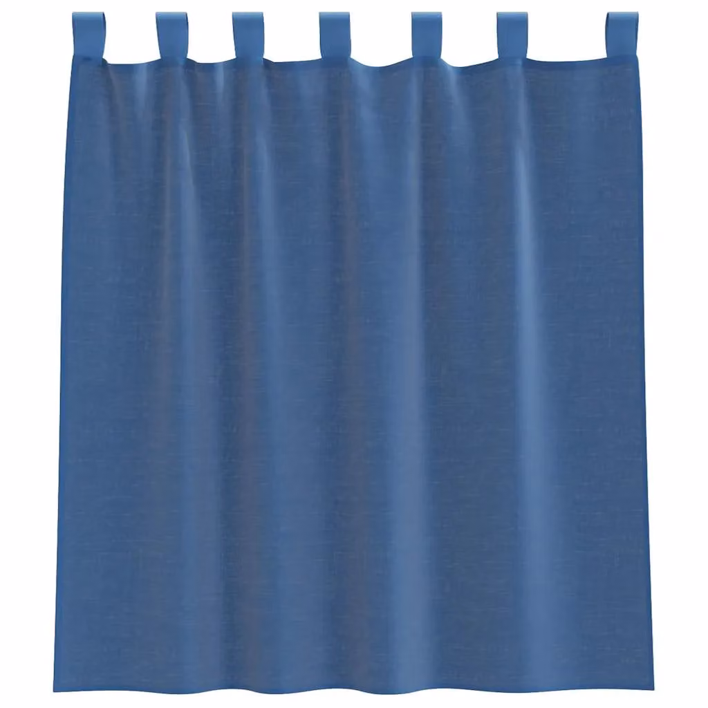 Berkfield Home Royal Blue Voile Fabric Panel Curtains with Rod Pockets, 2 Pack – 3