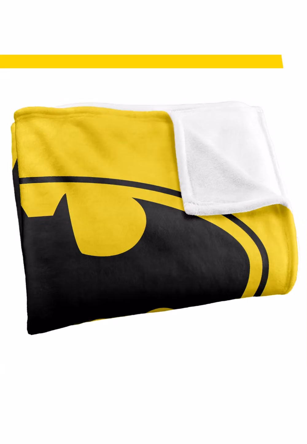 DC Comics Batman Black Bat Blanket in Black and White, W: 152 cm, D: 127 cm – 1