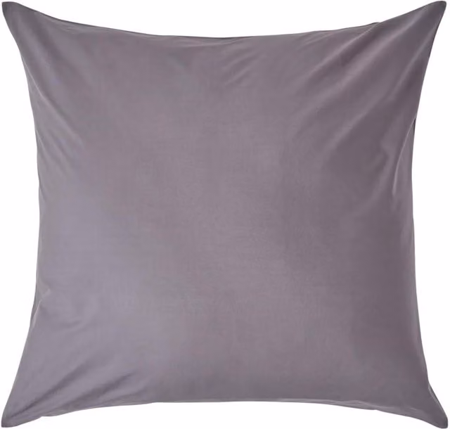 Homescapes 200 Thread Count Egyptian Cotton Percale Housewife Pillowcase, Grey, W: 80 cm