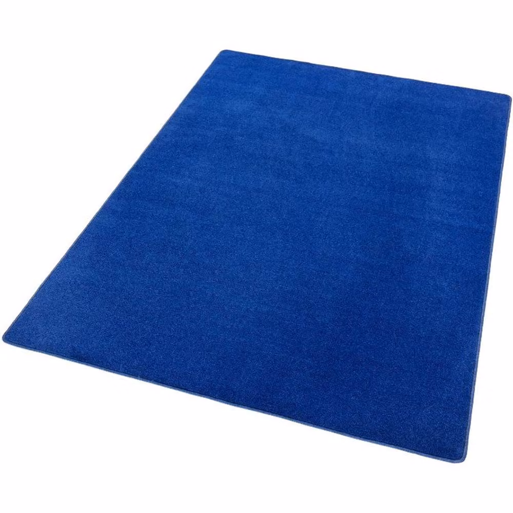 THE RUGS Uni Colours Modern Plain Blue Polypropylene Area Rug, W: 160 cm, L: 240 cm – 3