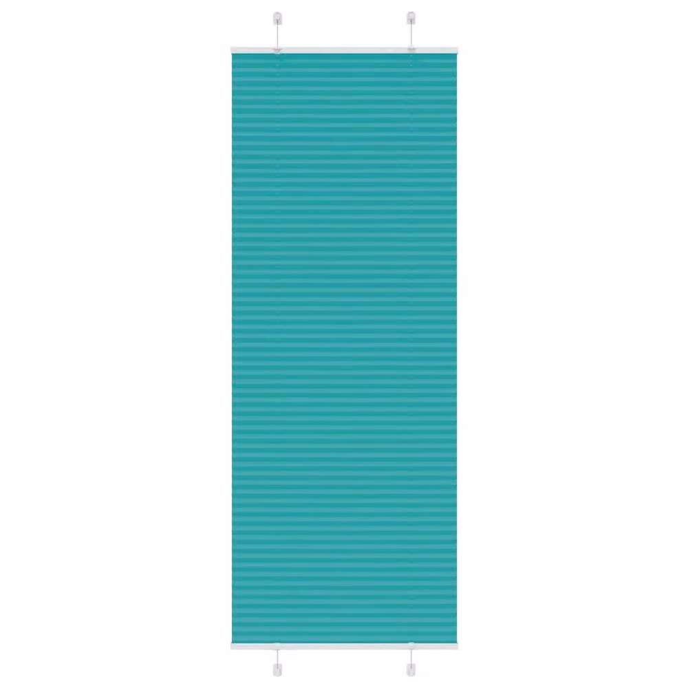 Berkfield Home Single Pleat Petrol Green Polyester Blind, W: 74.4 cm, H: 200 cm – 2