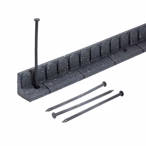 Nicoman Grey Rubber Garden Edging Border, Pack of 2, Length: 120 cm per section – 1