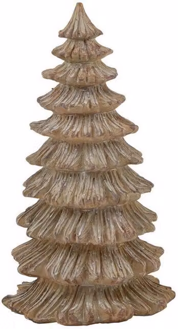 Lemon Pavilion Brown Minimalist Tabletop Pine Tree Sculpture W14 x D14 x H25 cm – 1